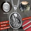 FaithHeart Nordic Viking Jewelry Men, Stainless Steel Vikings Stuff Wolf
