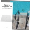 Outanaya Ground Pool Skimmer Cover Replacement Square Lid for Spxe