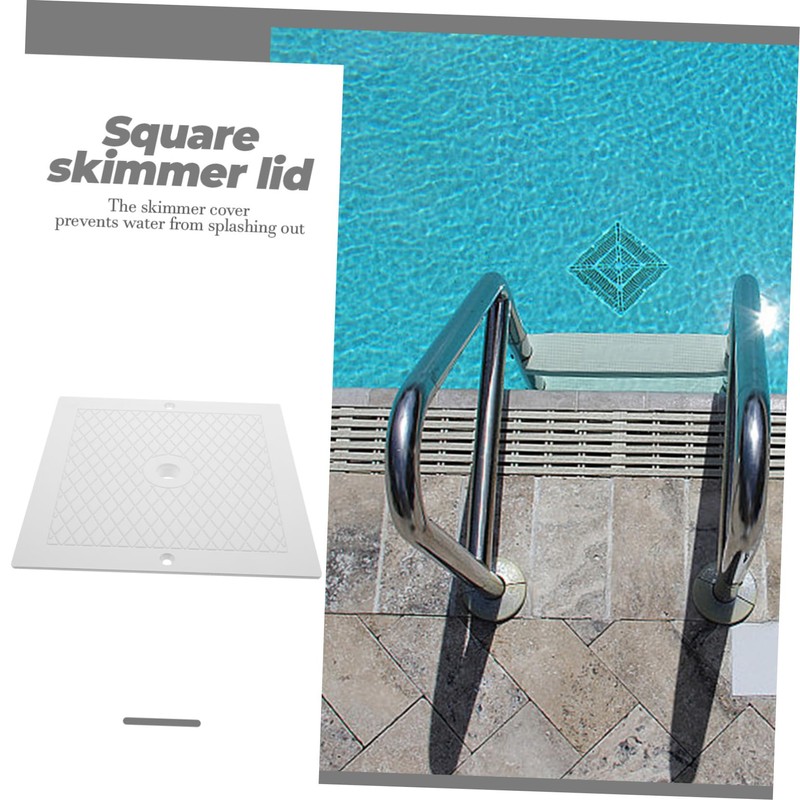 Outanaya Ground Pool Skimmer Cover Replacement Square Lid for Spxe