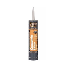 Liquid Nails CR-805 18 Pack 10.3 oz. Concrete and Mortar Repair, Concrete Gray