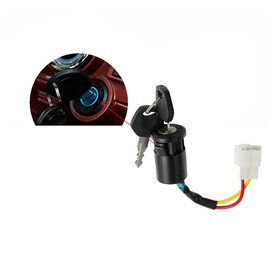 Generic Ignition Key Switch Lock 2 Wire Power Start Switch Starter Switch with 2 Keys On-Off for Children Electric Ride on Toys Replacement Parts Door Lock Accessory, DDCYSKG001
