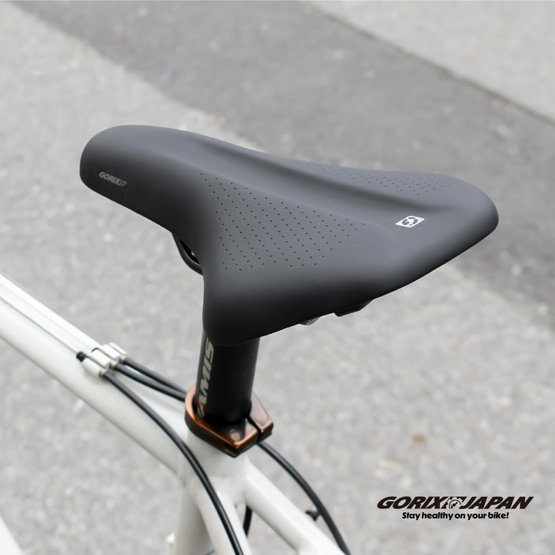 GORIX (GX-SN265) GX-SN265 Bicycle Saddle, Comfort Saddle, Elastic and Soft