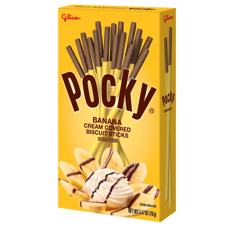 Pocky Biscuit Stick, Chocolate Banana, 2.47 Ounce (Pack of 10)