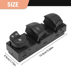 25401-3TA4A Power Window Switch Driver Side Compatible with Nissan Altima 2013 2014 2015 2016 2017 2018 with Driver and Passenger Auto Down 254013TA4A (3+16) Pins