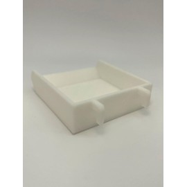 Hautico 3 Units of Storage Shelves, Peg Boards Accessories Compatible with IKEA Skadis System for Books, Wallets, Coins or Mini Toys, 3D Printed (White, 2.6" X 2.8" (6.7cm X 7cm))