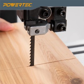 POWERTEC 56-7/8 Inch Bandsaw Blades, 1/4" x 14 TPI Band Saw Blades for Sears Craftsman, Shopcraft, and Duracraft 3-Wheel Band Saw for Woodworking, 2 Pack (13213-P2)