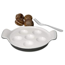 Final Touch EC1016 Cast Iron Escargot Cooker and Server