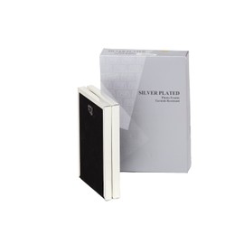 2.5 x 3.5-inch Silver Thin Edge DOUBLE PORTRAIT Photo Frames with hooks, can stand and hang - Velveteen Backing - Tarnish Resistant (2.5 x 3.5-inch)