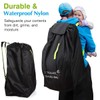 Bestbless Stroller Travel Bag, Portable Pram Bag for Airplane, Car