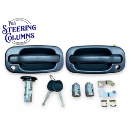 PSC 01-06 SILVERADO SIERRA IGNITION DOOR HANDLE & LOCK CYLINDER SET REPAIR KIT