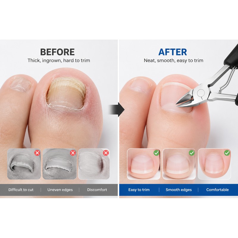 Ingrown Toenail Clippers for Thick & Hard Nails – Precision