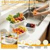 IKKAB 3 Pack Fruit Storage Containers for Fridge with Removable