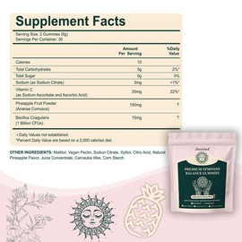 Govixed Govixed Feminine Balance Gummies for Women's Health, Premium Balance Gummies for pH Balance & Immune Support, Vegan & Low Sugar-Hawaiian Pineapple Flavor-60 Gummies