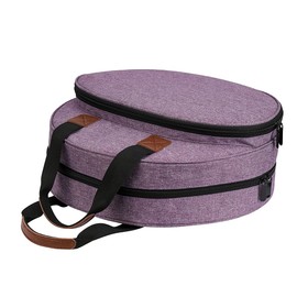 EXCEART Embroidery Bag Portable Carrying Bag for Embroidery Project and Cross Stitch Tools Kits Supplies Tote Bag for Crafters and Stitch Lovers Purple