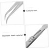TEHAUX 4sets Non- Stainless Tweezers for Jewelry Making Lightweight Crafting
