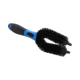 AB Tools Motorcycle Motorbike U Prong Nylon Bristles Brush Twin Fork Wheel Cleaning