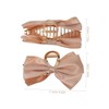 VICASKY Satin Bow Hair Claw Clip for Women Stylish Metal