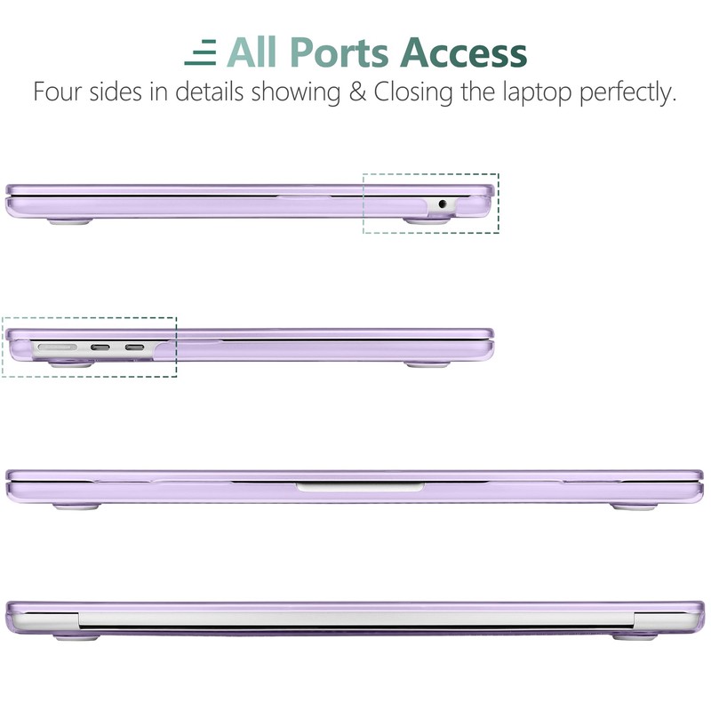 TWOLSKOO Compatible with M4 MacBook Air 15 inch Case 2025-2023