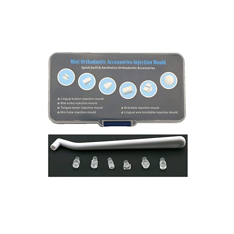 1 juego de mini moldes de ortodoncia dental, kit de