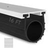 Garage Door Seals Bottom Rubber with Pre-drilled Aluminum Track Retainer