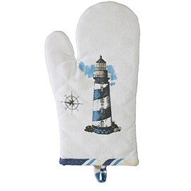 Sea-Club Oven Glove - Lighthouse Kitchen Cotton Maritime Decoration
