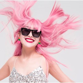 80s Neon Earrings for Women Round Disco Dangle Drop Earrings Lightweight Bohemia Statement Geometric Round Earrings Fashion Retro Jewelry Costume Party