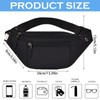 HhBdy Bumbag Black Waist Fanny Pack Running Belt for Men