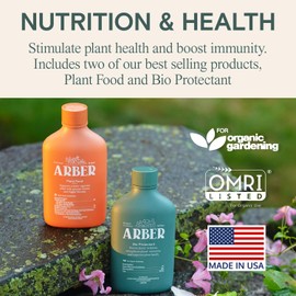 Organic Food & Fertilizer – Liquid Nutrients for Houseplants, Indoor & Outdoor Growth, House Fertilizer for Vegetables, Flowers, Monstera, Bougainvillea, Money Tree - (Organic Nutrition & Health Set)