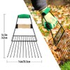 Altdorff Steel Leaf Scoops, Hand Rakes for Picking Up Leaves,