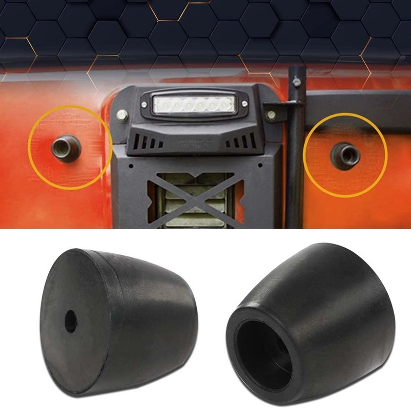 PIT66 Ramp Door Rubber Bumpers Stop Cone Compatible with Cargo