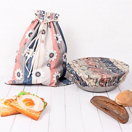 Beeswax Bread Bags for Homemade Bread Sourdough with Beeswax Bowl Cover - Reusable Bread Bag - Cotton Beeswax Bags for Bread - Sourdough Storage Bag,with Bread Proofing Cover