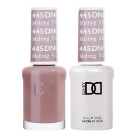DND Gel Polish Set, Purple Collection, UV/LED Gel Polish and Air Dry Nail Lacquer, Matching Chip-Free Polish Duo, 445 Melting Violet, 0.5 Fl Oz