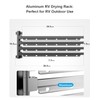 Safoner Aluminum RV Clothes Drying Rack Ladder Mounted- 24-Inch Long