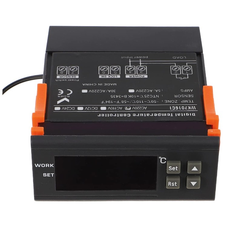 TEHAUX 2pcs Intelligent Electronics Temperature Controller Thermostat for Refrigerators Digital