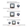 50W Volume Controller Knob Aluminum Alloy Frame 5 Position Constant