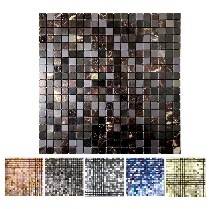 XUANINY Peel and Stick Backsplash Tiles for Kitchen,Bathroom,Fireplace,Self Adhesive Metal