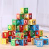 Atoylink ABC Wooden Building Blocks for Toddlers 1-3, 30 Pcs