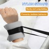 4Pcs Medical Restraints Patient Hospital Bed, Gray