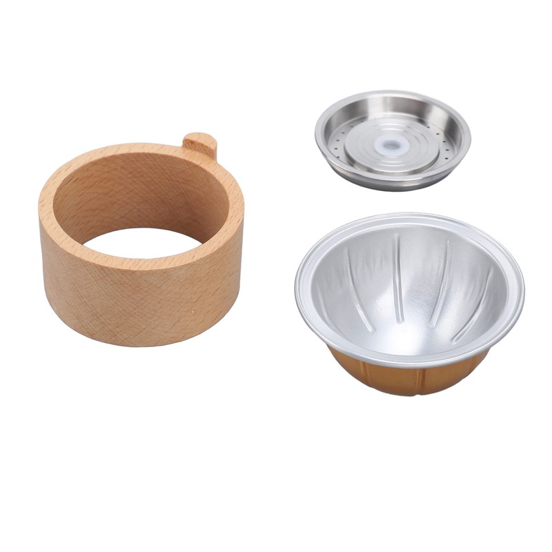 Reusable Coffee Capsules with Scoop and Brush Refillable Coffee Pods