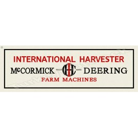 International Harvester McCormick Deering Farm Machines 8" x 24" Metal Sign