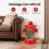 WUSILILU Retro Hydrant Trash Can,Fire Hydrant Metal Pedal Trash Can