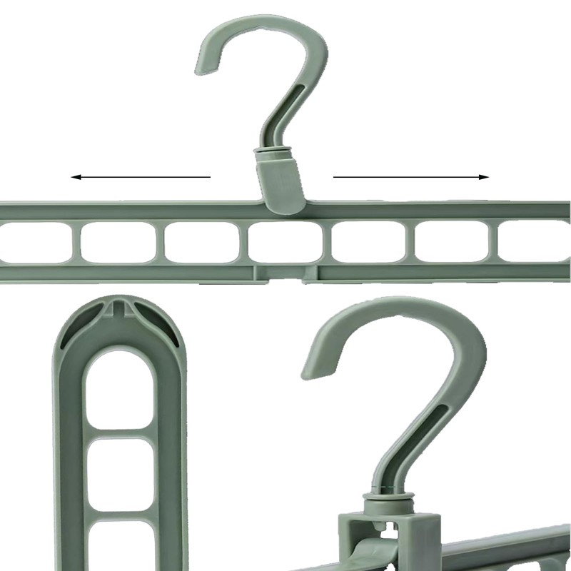 Eruceky 9 in 1 Clothes Hanger, Cascading Clothes Hanger, Multi