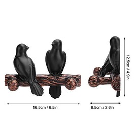 Fdit Clothes Hanger Innovative Wall Mounted Bird-Shaped Hook Decoration for Bedroom Entryway