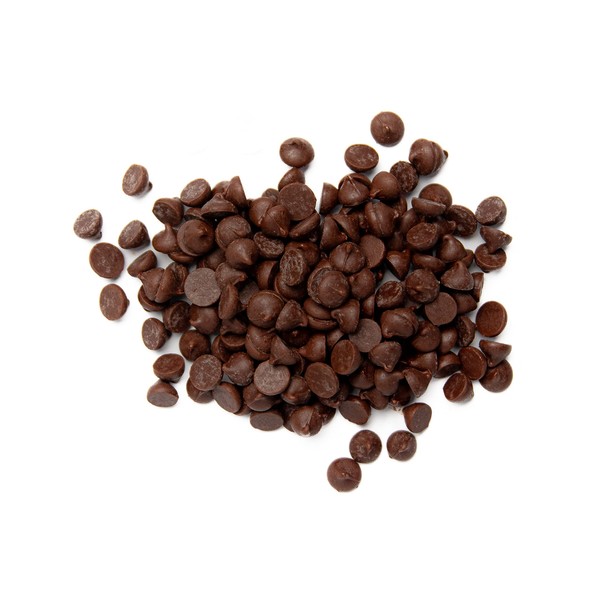 Arte y Chocolate Mini Chispas Chocolate Real Sin Azúcar | Sin Leche, Semiamargo 45% HORNEABLES 4,000ct (0.6cm d) Importado para galletas de chocolate chip 250g