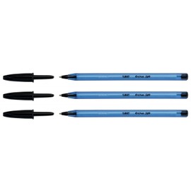 BIC Cristal Soft Ballpoint Pen Line Colour: Black Pack of 3