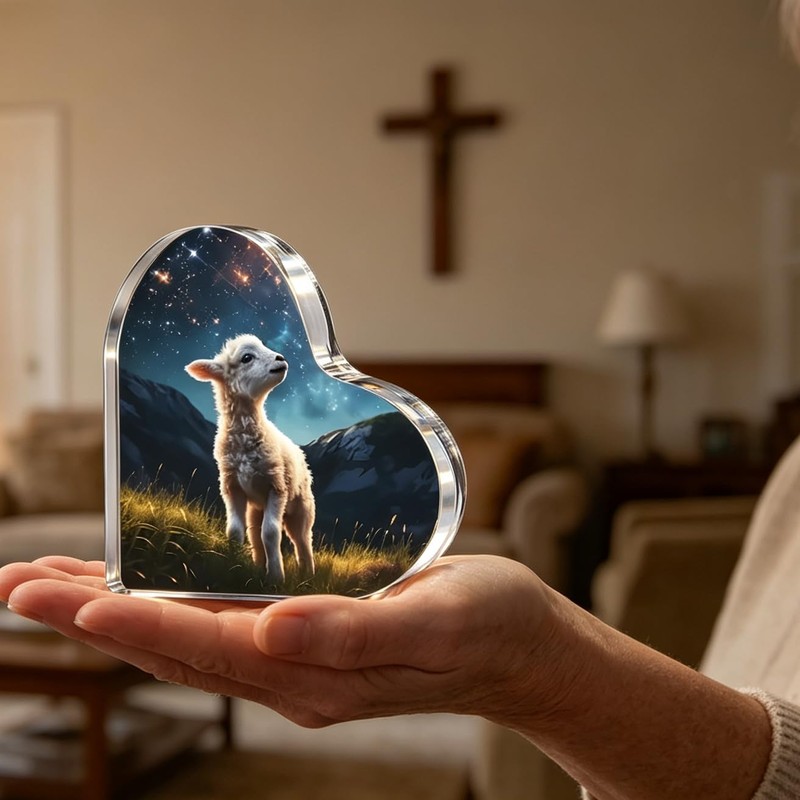 Christian Gifts for Women, Lamb of God Plaque Religious Gift
