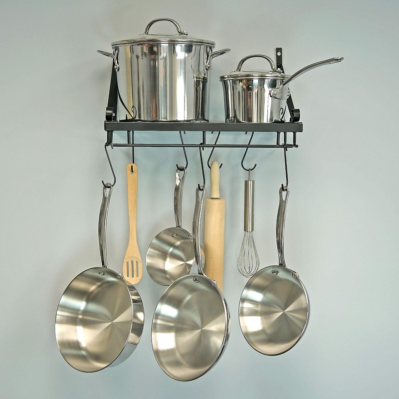 Southern Homewares Classic Pot and Pan Hanging Rack Cast Iron