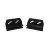 2 Pack Black Door Slides for Metal Shed Replacement Garden