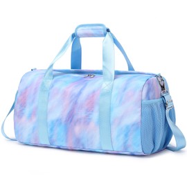 Sports Duffel for Girls Teens Ballet Bag Dance Bag for Girls Gymnastics Bag Overnight Weekender Bags for Teens Travel Duffle Bag for Girls with Shoes Compartments