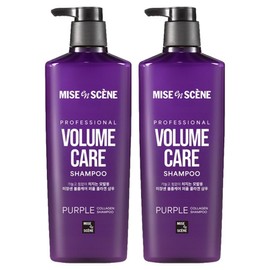 Mise-en-scène Volume Care Purple Collagen Shampoo, 680ml, 2 pcs / 미쟝센 볼륨케어 퍼플 콜라겐 샴푸, 680ml, 2개
